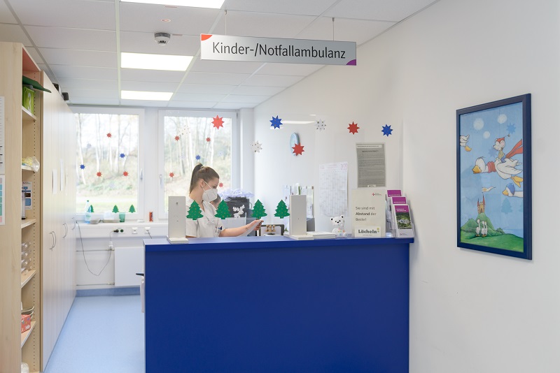 Anmeldebereich der Kinder-Notfallambulanz am Klinikum Bremerhaven-Reinkenheide Anmeldebereich der Kinder-Notfallambulanz am Klinikum Bremerhaven-Reinkenheide