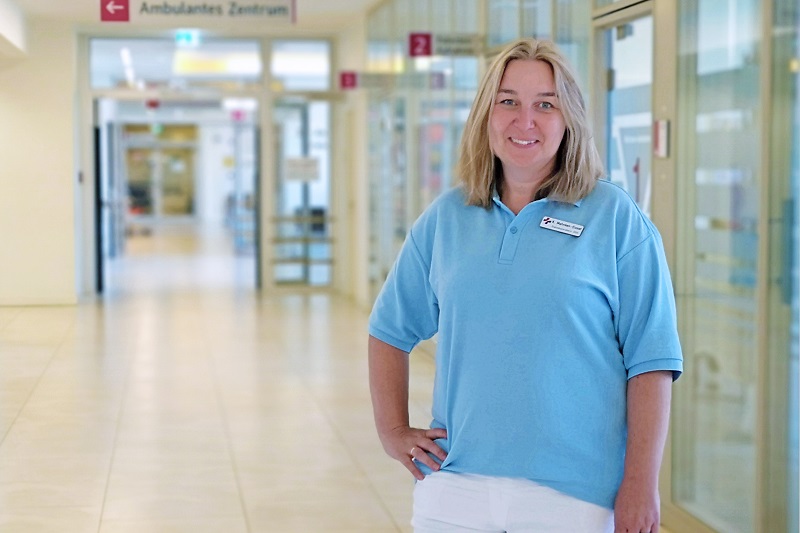 Kerstin Mahnken-Gissel, Diabetesberaterin in der Klinik für Gastroenterologie, Pneumologie, Onkologie, Diabetologie am Klinikum Bremerhaven-Reinkenheide (Foto: Antje Schimanke)