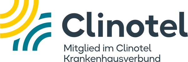 Logo des CLINOTEL-Klinikverbunds, verlinkt zu dessen Webseite